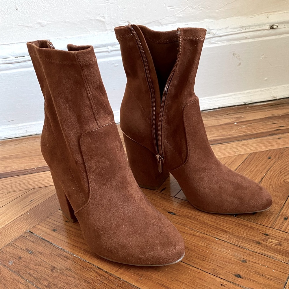 Steve Madden Suede Sock Booties